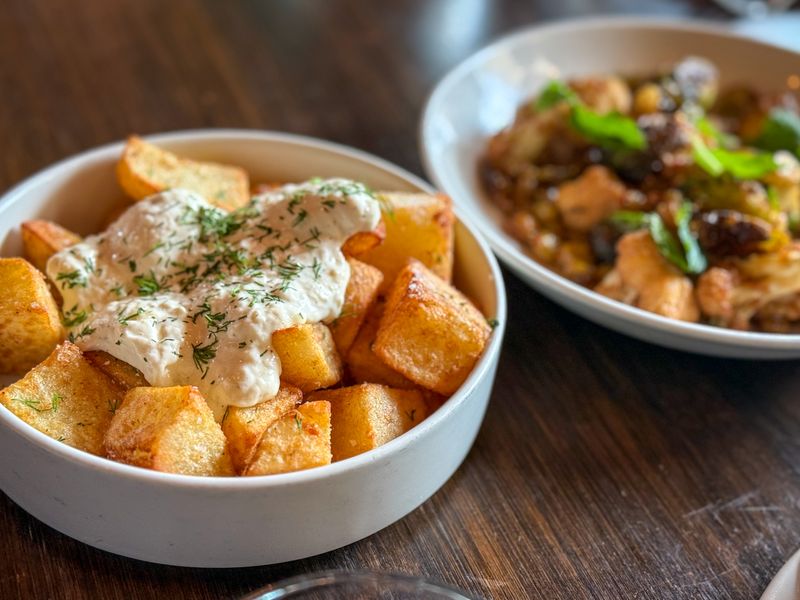 Warm Marble Potatoes with Aioli