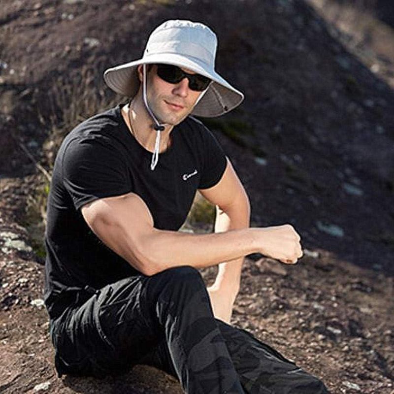 Sun protection: SPF, sunglasses, brimmed hat