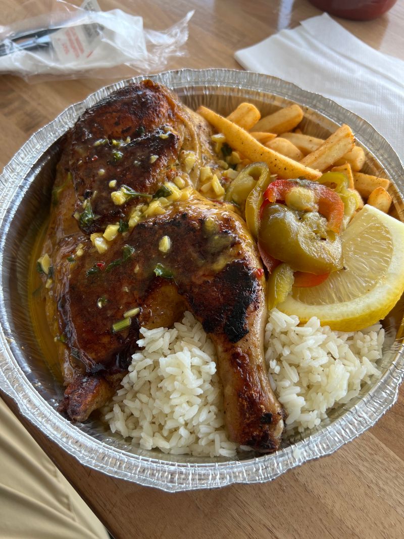 Half Chicken With Garlic Butter