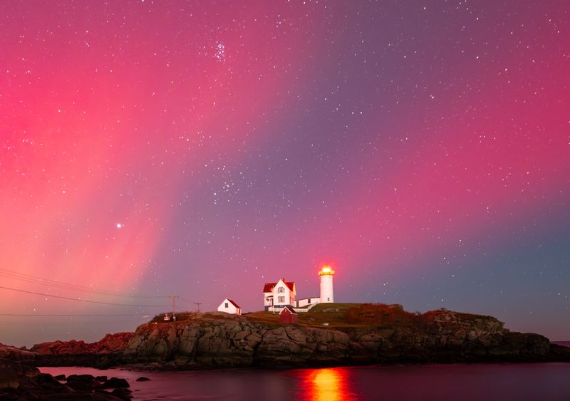 See Nubble Lighthouse Lit Up for the Holidays (York)