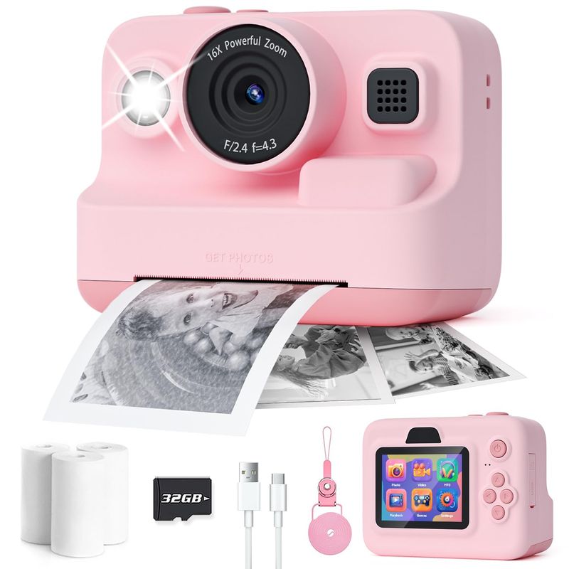 Dylanto Kids Instant Print Camera (1080P)