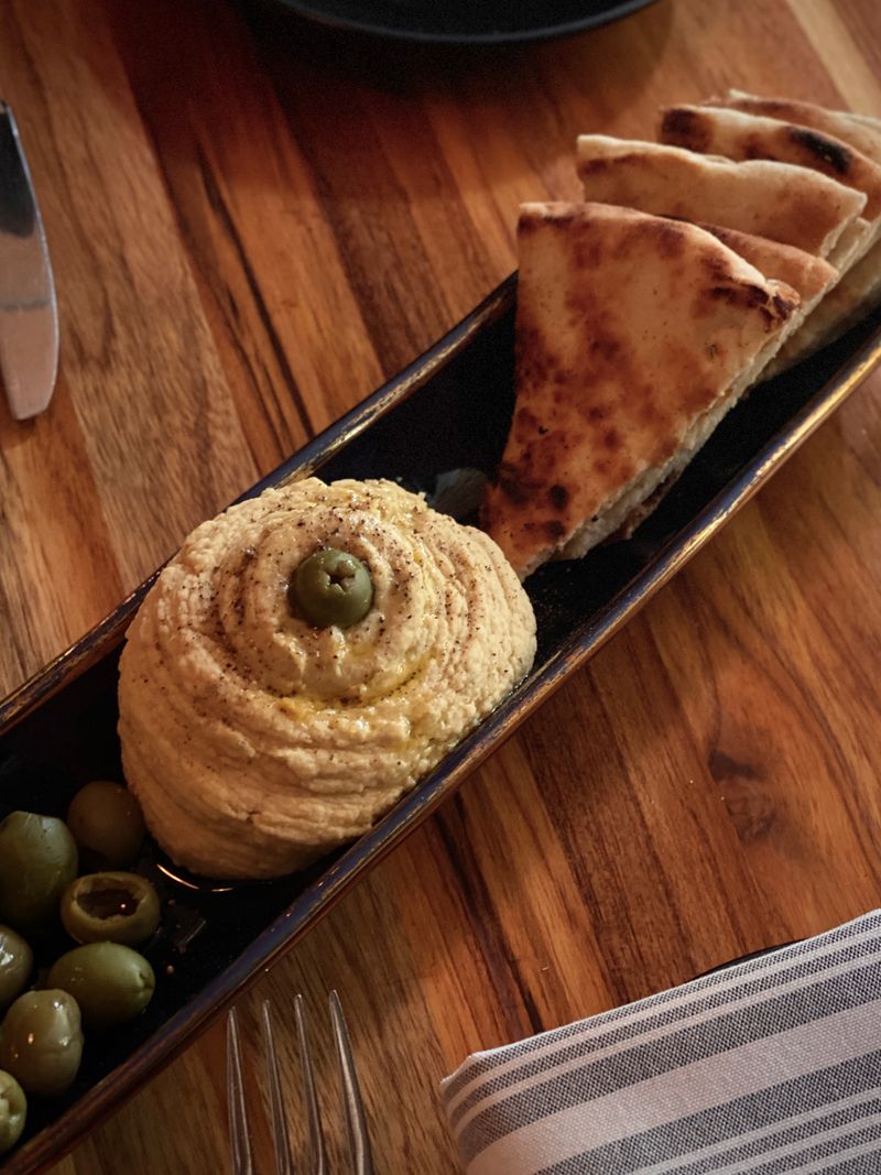 Complimentary Hummus And Pita Welcome