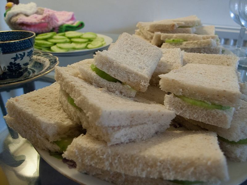 Cucumber & Cream Cheese Tea Sandwiches