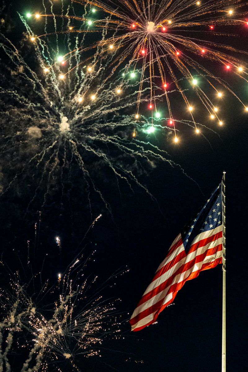 Fourth of July Fireworks at the Town Square