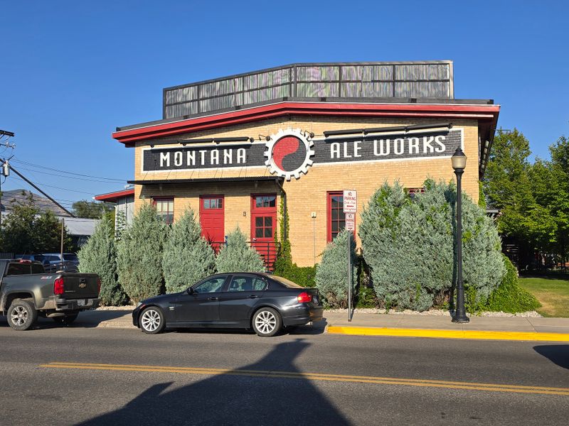 Montana Ale Works Burger With Bacon Jam