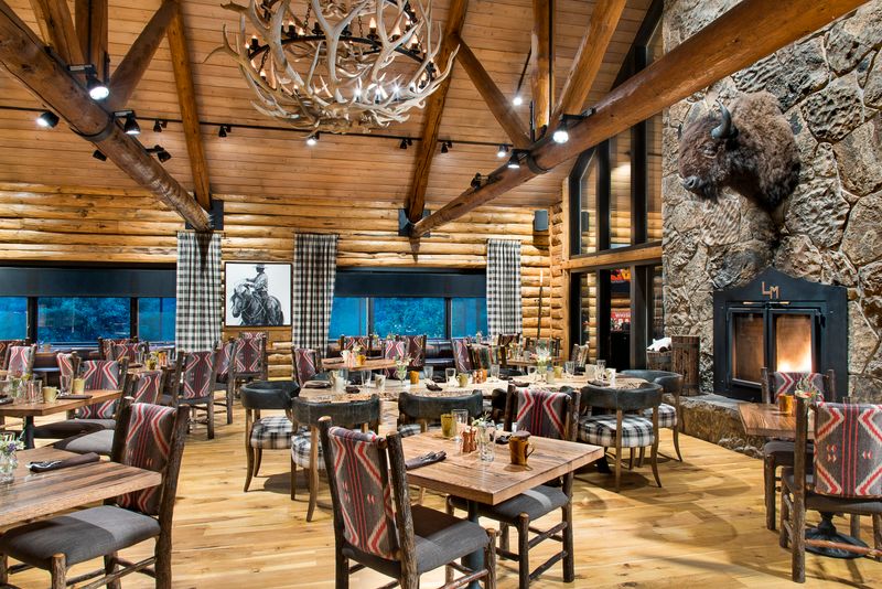 Horn & Cantle (Big Sky) - Lodge dining with tomahawks on the menu