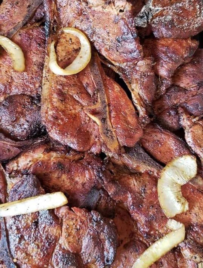 Grilled Pork Steaks Signature Plate