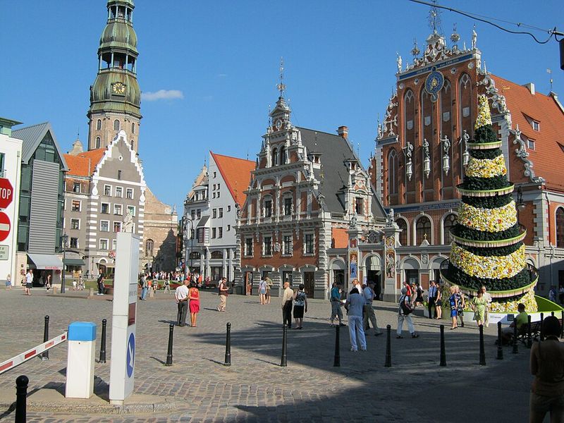 Riga, Latvia — Town Hall Square Tree