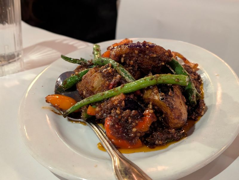 Sambal Eggplant with Basil