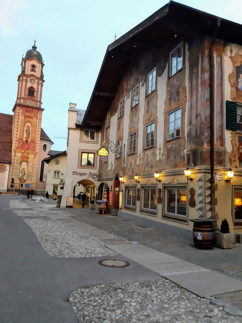 Mittenwald (Bavarian Alps) - frescoed facades in the Karwendel foothills