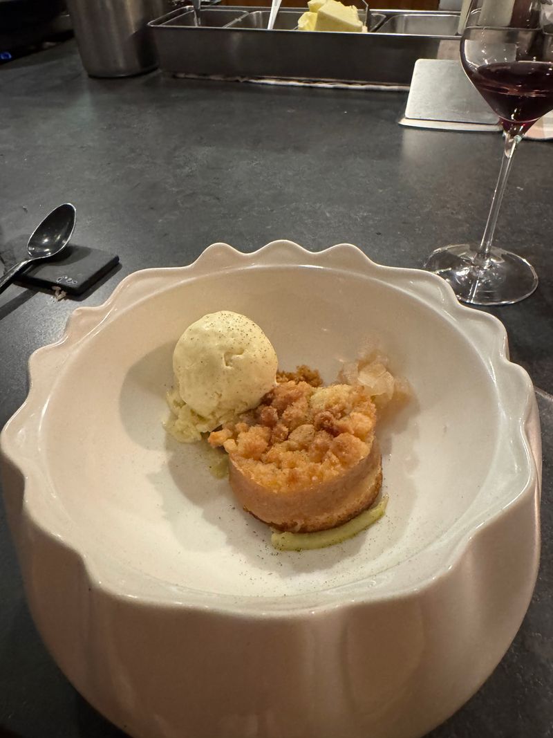 Sweet Cream And Nut Crumble