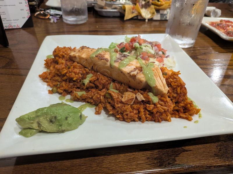 Salmon Plate With Crisp Edges