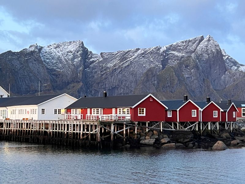 Hamnøy, Norway – Iconic Red Cabins on the Fjord