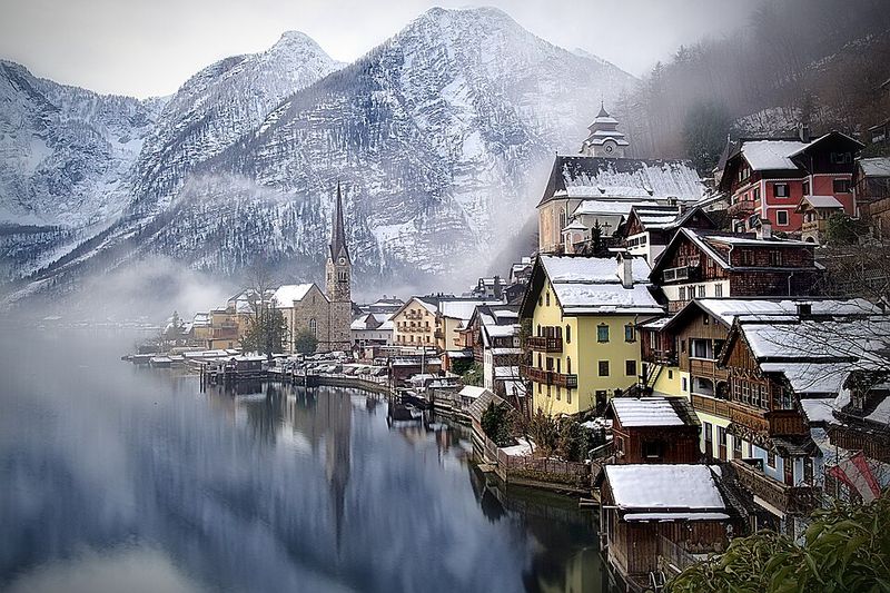 Hallstatt, Austria — Fairy-Tale Snow Village