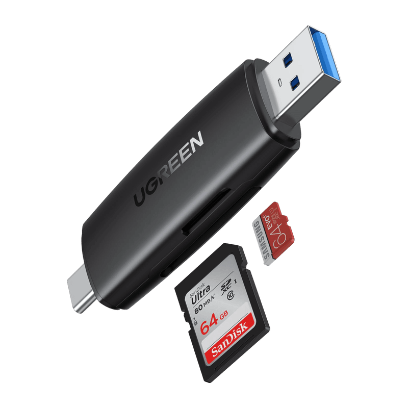 UGREEN 2-in-1 SD Card Reader (USB-C & USB-A)