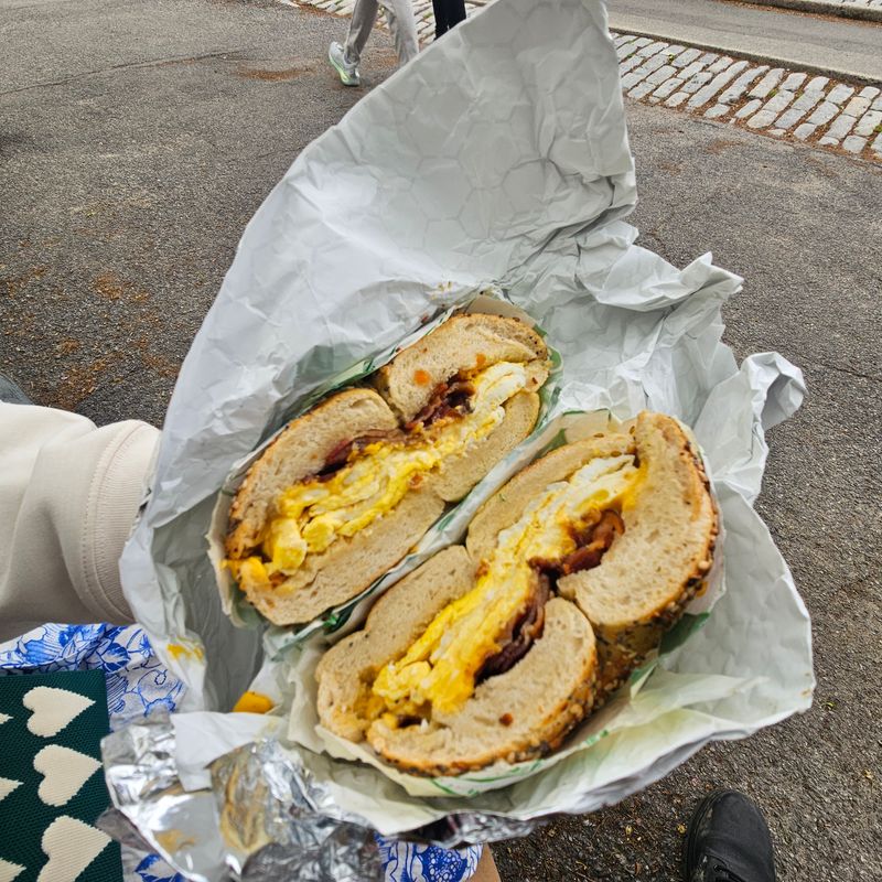 Bacon Egg And Cheese On A Roll Or Bagel