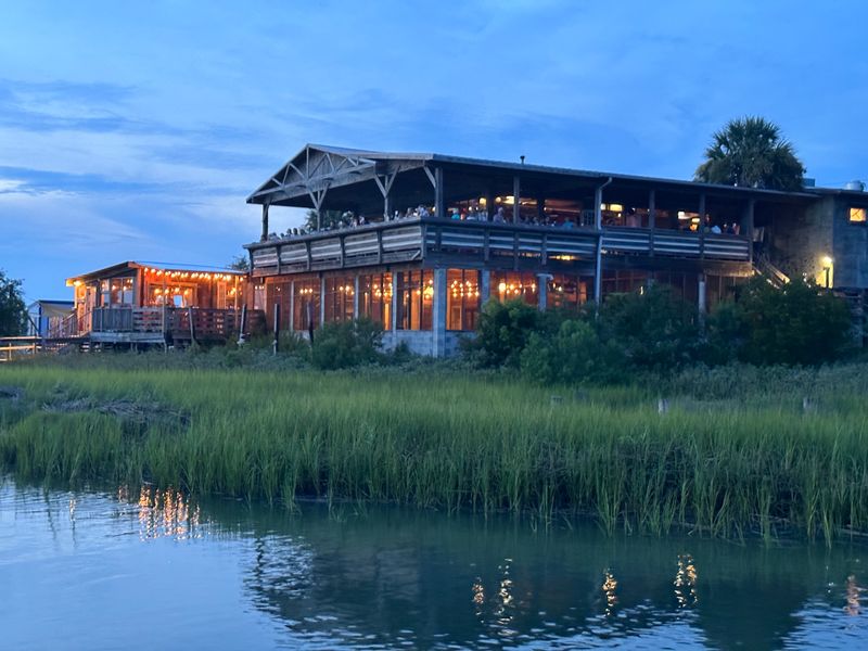 Bowens Island Restaurant (Charleston/Folly Beach area) - Seafood Platters + Marsh Views