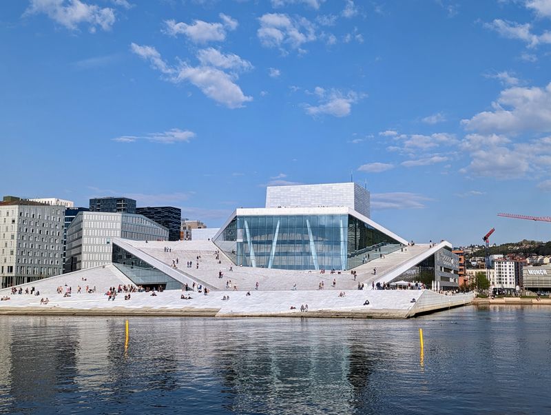 Oslo, Norway: The Walk-on-the-Roof Opera House Viewpoint (Oslo Opera House Roof)
