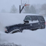 Snow in Indianapolis as Cross-Country Winter Storm Shifts Through the Midwest