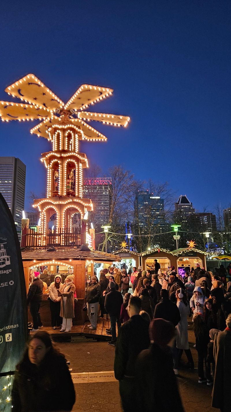 Christmas Village in Baltimore at the Inner Harbor, Maryland