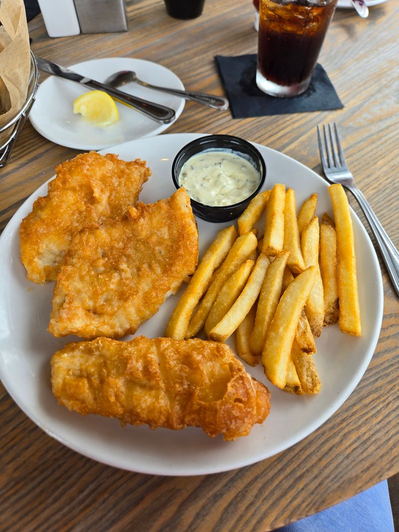 Grouper Sandwich On The Dock