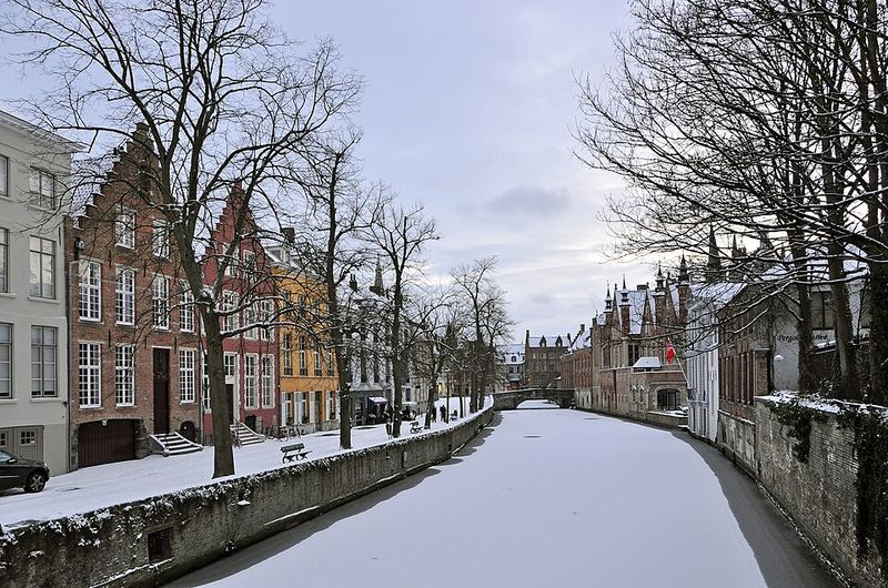 Bruges, Belgium — Winter Canals & Candlelight