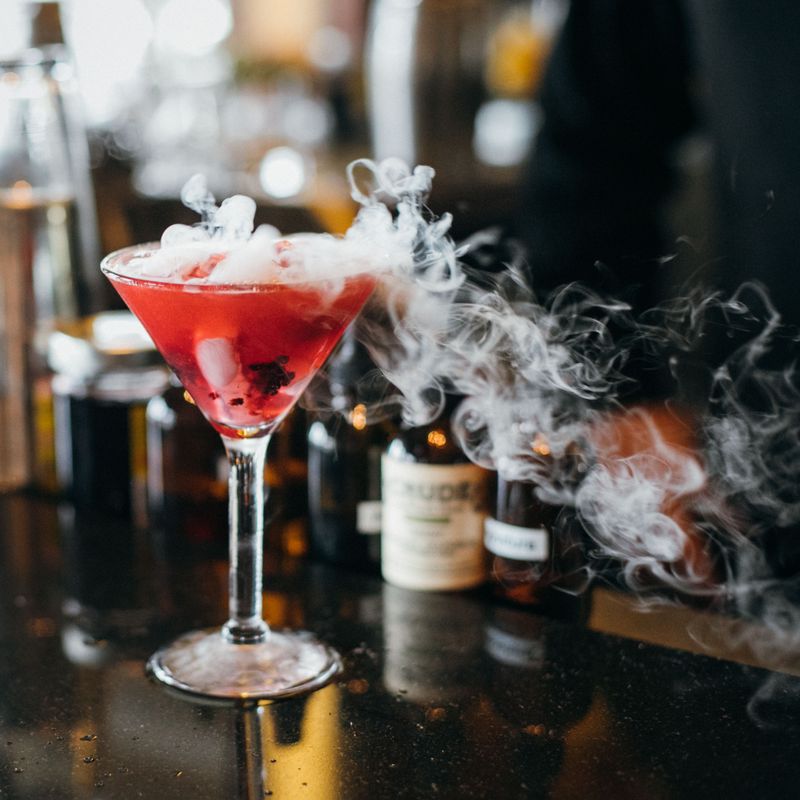 Signature Berries and Bubbles Cocktail