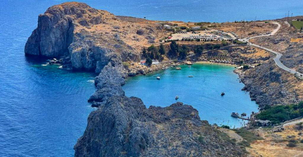 This Sun-Soaked Greek Island Pairs Medieval Streets With Mountain Hikes and a Butterfly Reserve