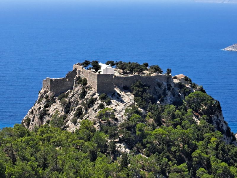 Make the short climb to Monolithos Castle