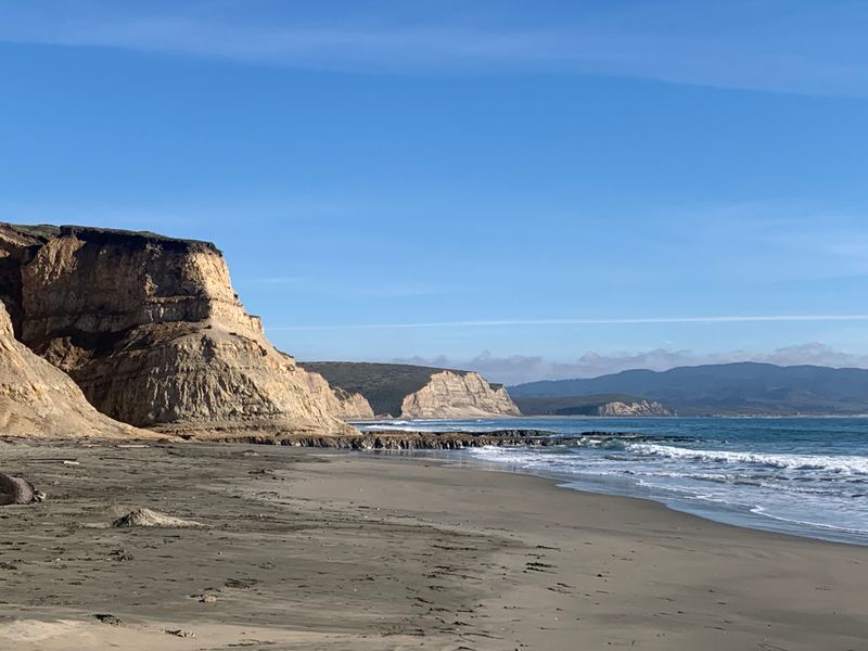 Drakes Beach Calm and Cliffs