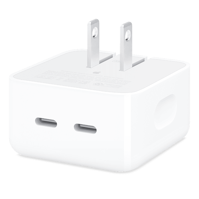 Apple 35W Dual USB-C Port Compact Power Adapter