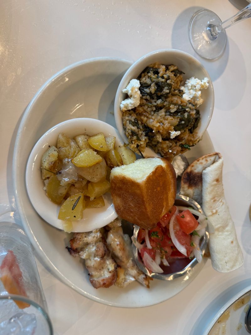 Lamb Kebab With Lemon Potatoes