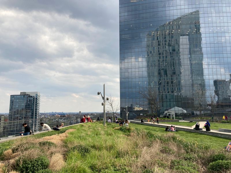 Watch the Sunset from Cira Green Rooftop Park