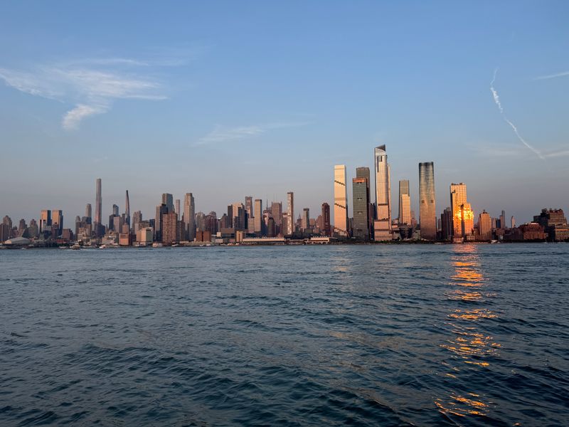 Hudson River Sunset Moment