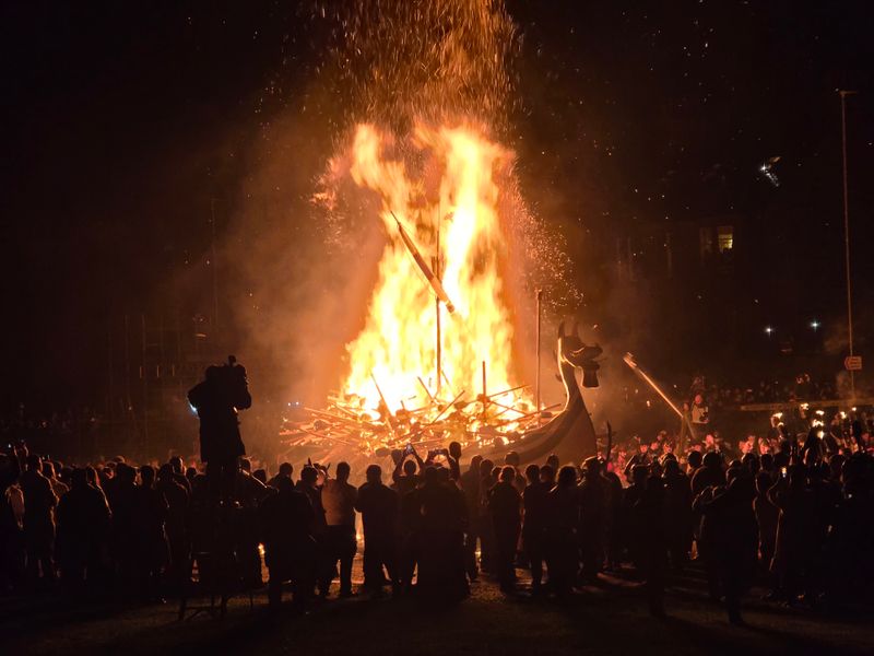 Up Helly Aa (Viking Torch Parade + Longship Burning)