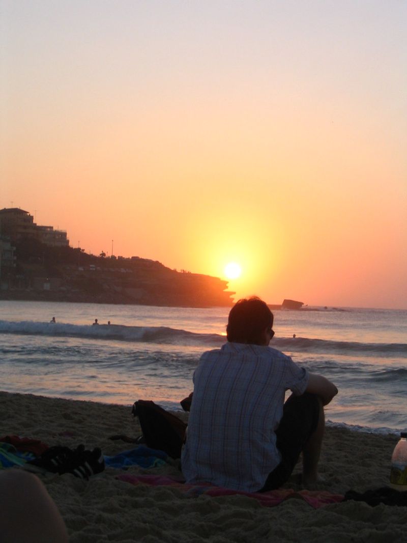 Watch sunrise at Bondi Beach