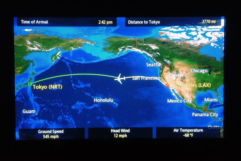 Great-Circle Routes Between Asia and North America Naturally Drift North