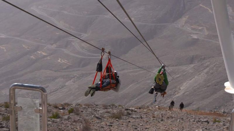 The previous (Guinness-listed) benchmark is still a monster: Jebel Jais Flight