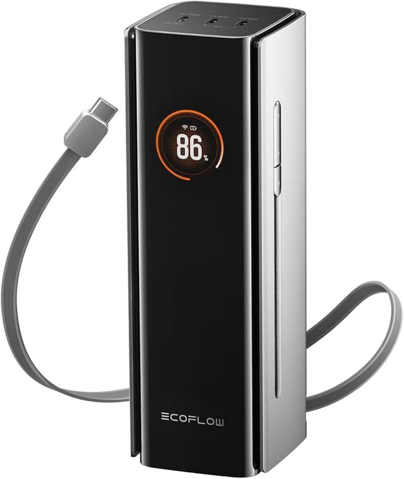 EcoFlow RAPID Pro Power Bank (27,650mAh) - 140W Built-In Cable + Fast Refills