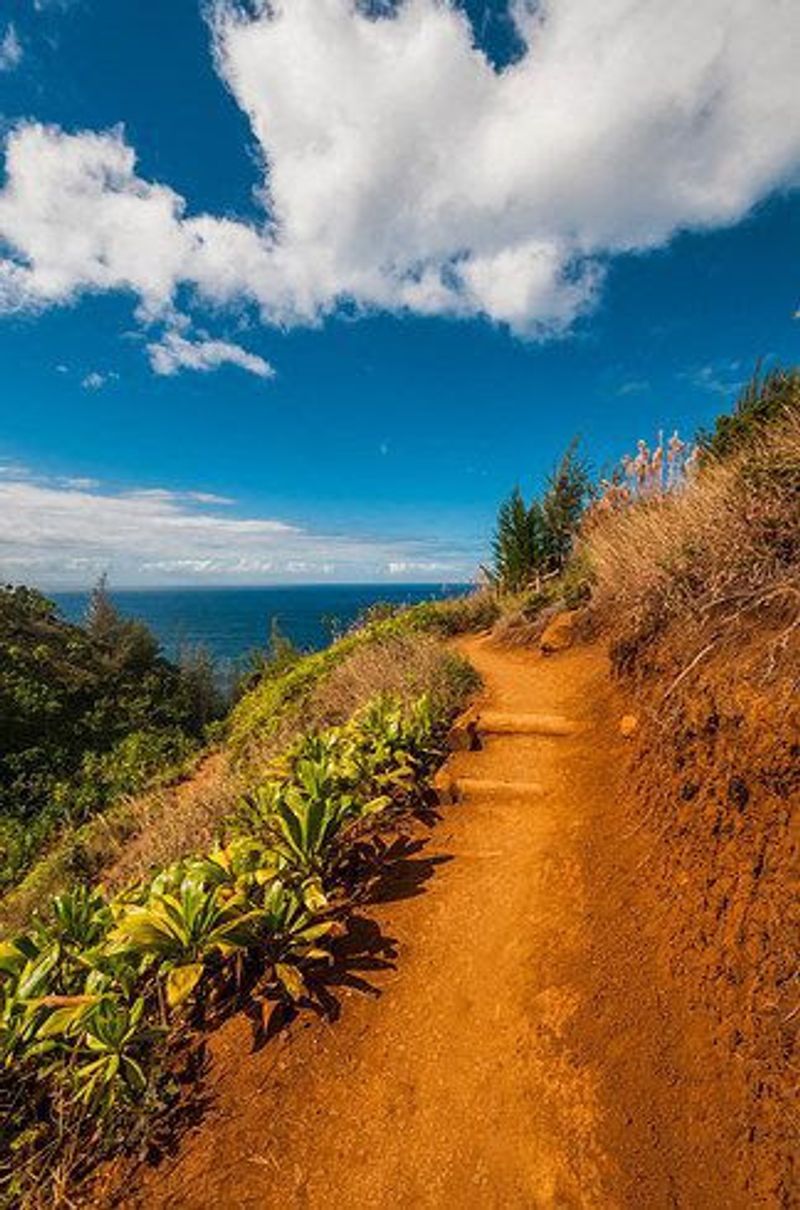 Kalalau Trail, Hawaii, USA — Trail Meets Tropical Coastline