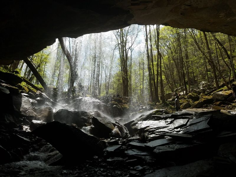 Karst caves, sinks, and the Plateau