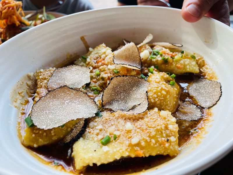 Agnolotti With Truffle Pop