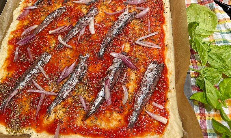 Sardine and Anchovy Pizza