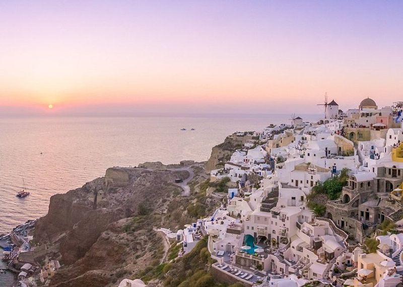 Oia, Santorini, Greece - The caldera-view village above the Aegean