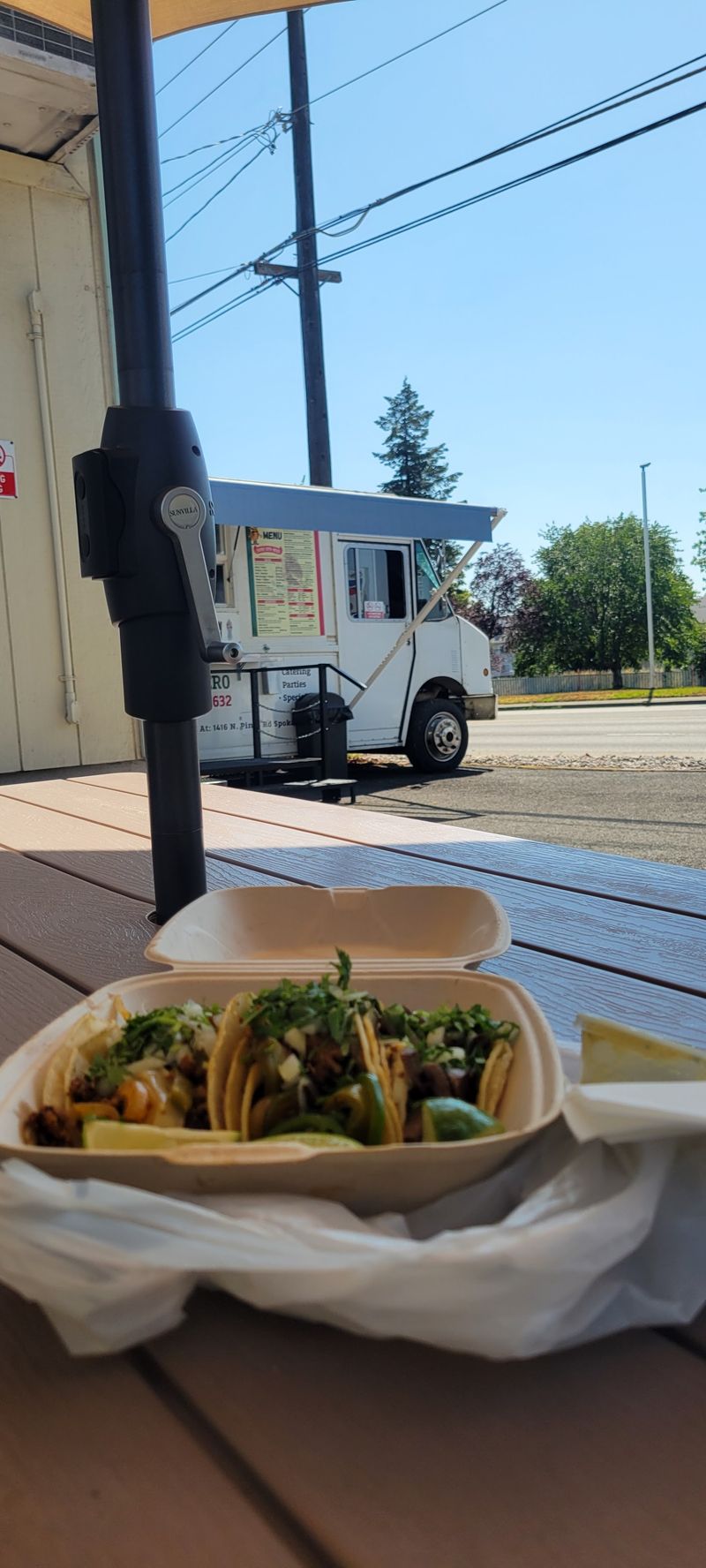 Shaded Seating and Easy Parking