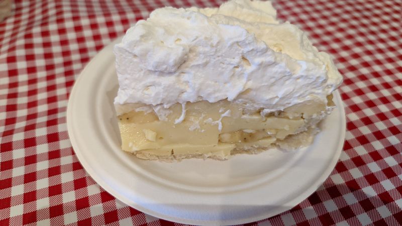 Cream pies with real whipped cream