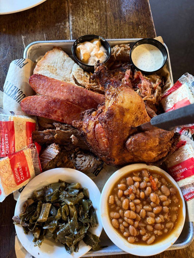 Collard Greens, Beans, And Cornbread Pancakes Trio