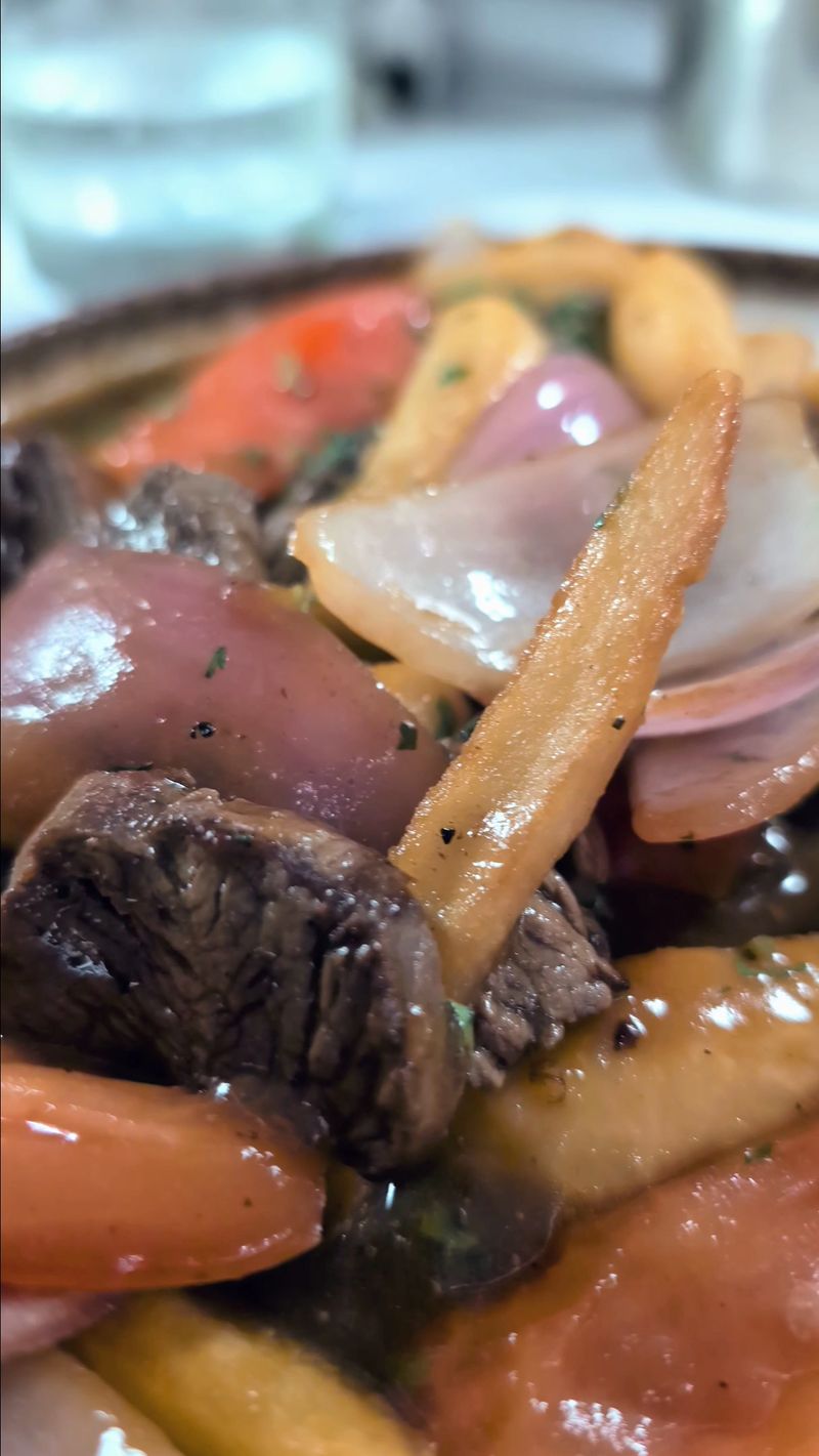 Lomo Saltado With Huancaina Touch