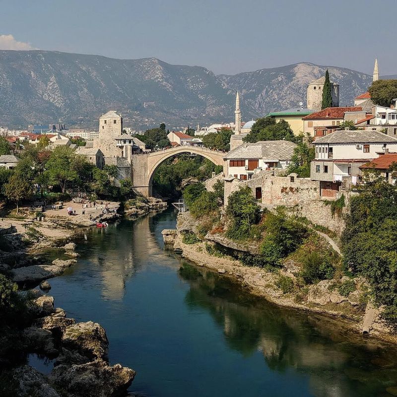 Mostar's Old Bridge is a UNESCO World Heritage Site