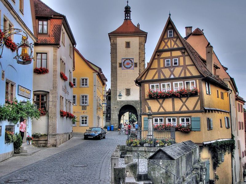 Rothenburg ob der Tauber, Germany - A walled medieval town you can circle on foot